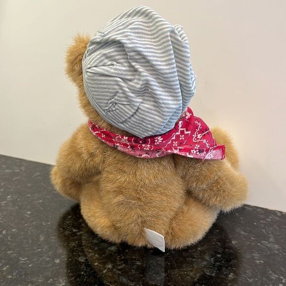 Railroad Engineer Bear with movable limbs. Size 13” - Picture 4 of 7